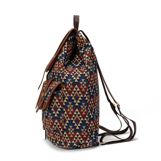 Vintage Ethnic Canvas Backpack