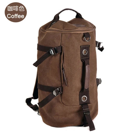 Canvas Barrel Backpack