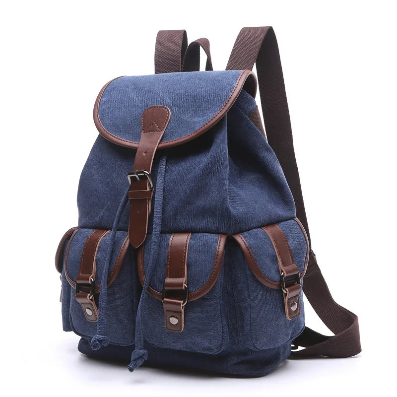Large Capacity Vintage Canvas Backpack