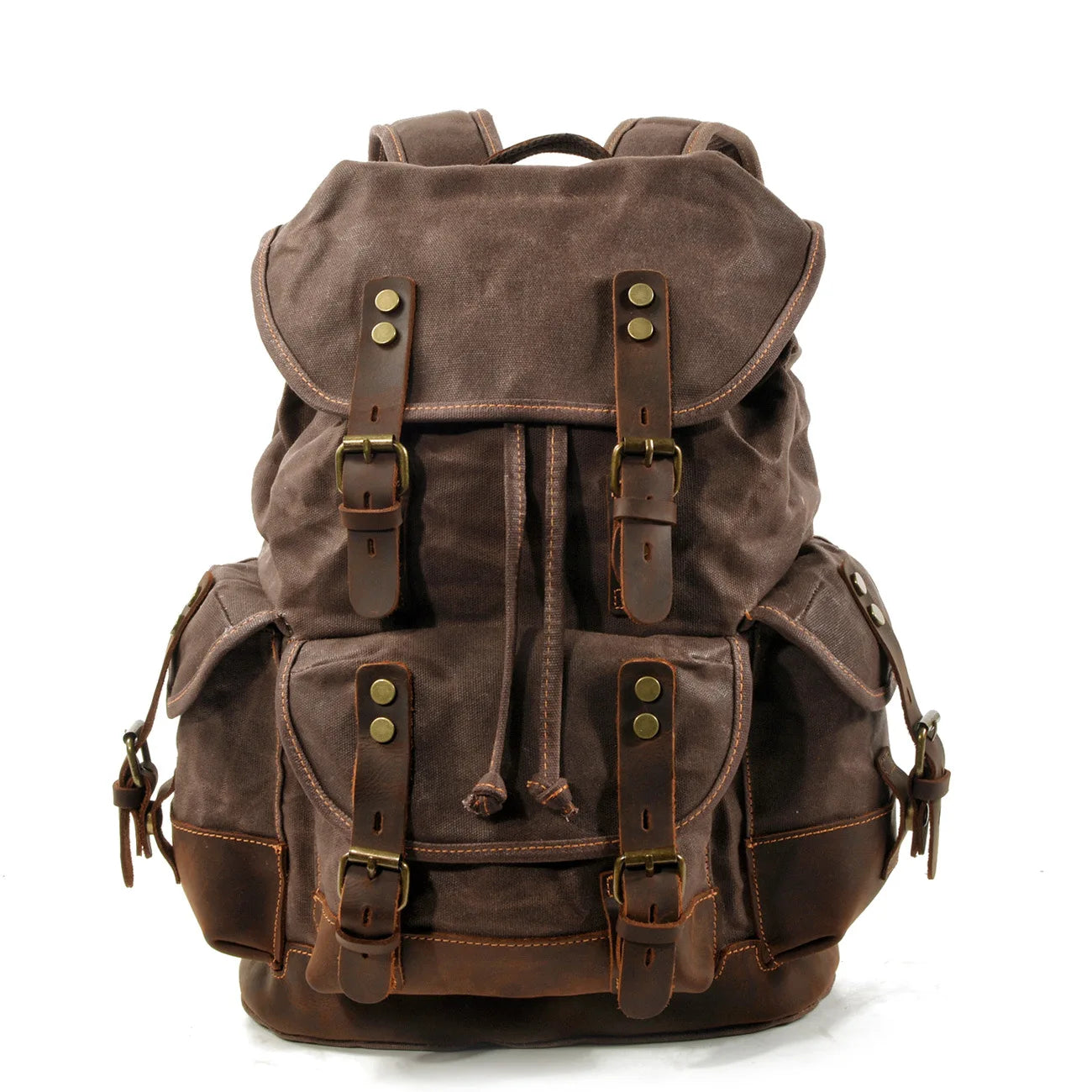 Casual Student Leather Backpack