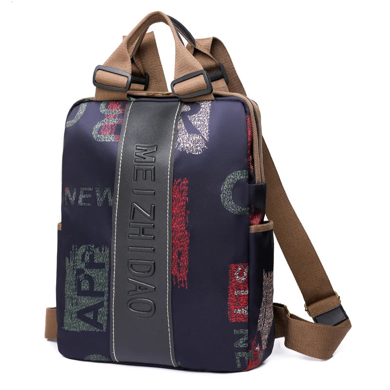 Modern Women's Canvas Backpack for School & Travel