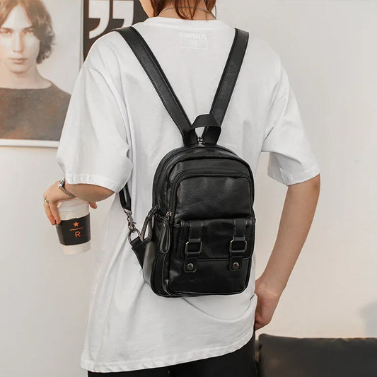 Light Weight Stylish Leather Backpack