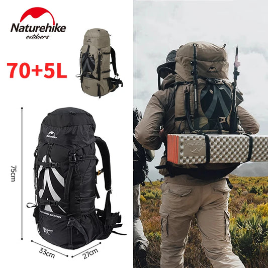 70L Adult Waterproof Climbing Outdoor Backpack