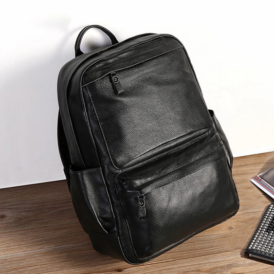 15.6 inch Casual Leather Backpack