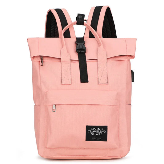 Casual Multi-color Oxford Backpack