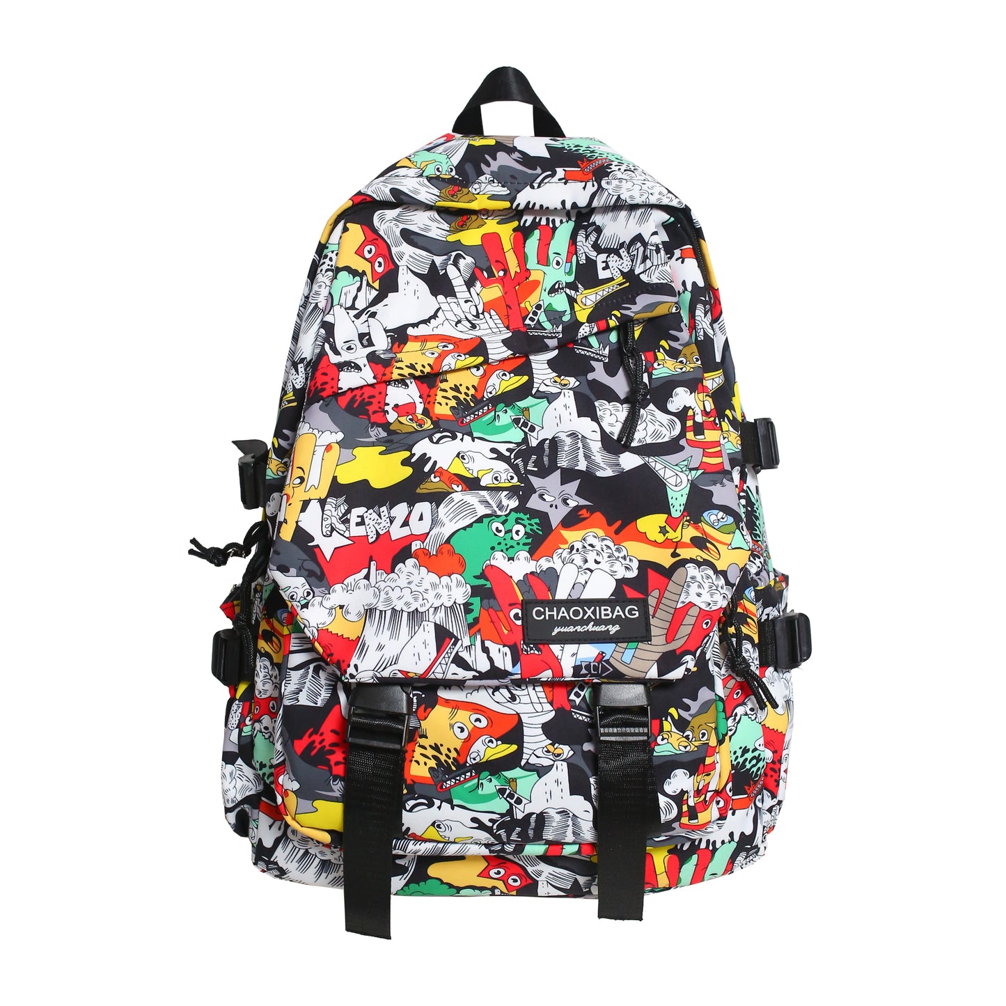 Harajuku Printed Backpack