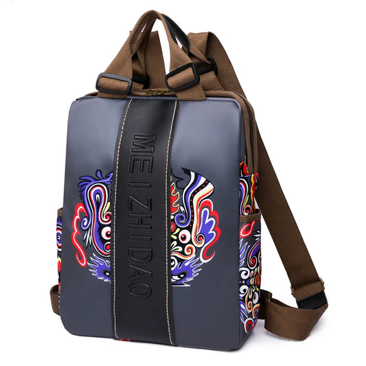 Modern Women's Canvas Backpack for School & Travel