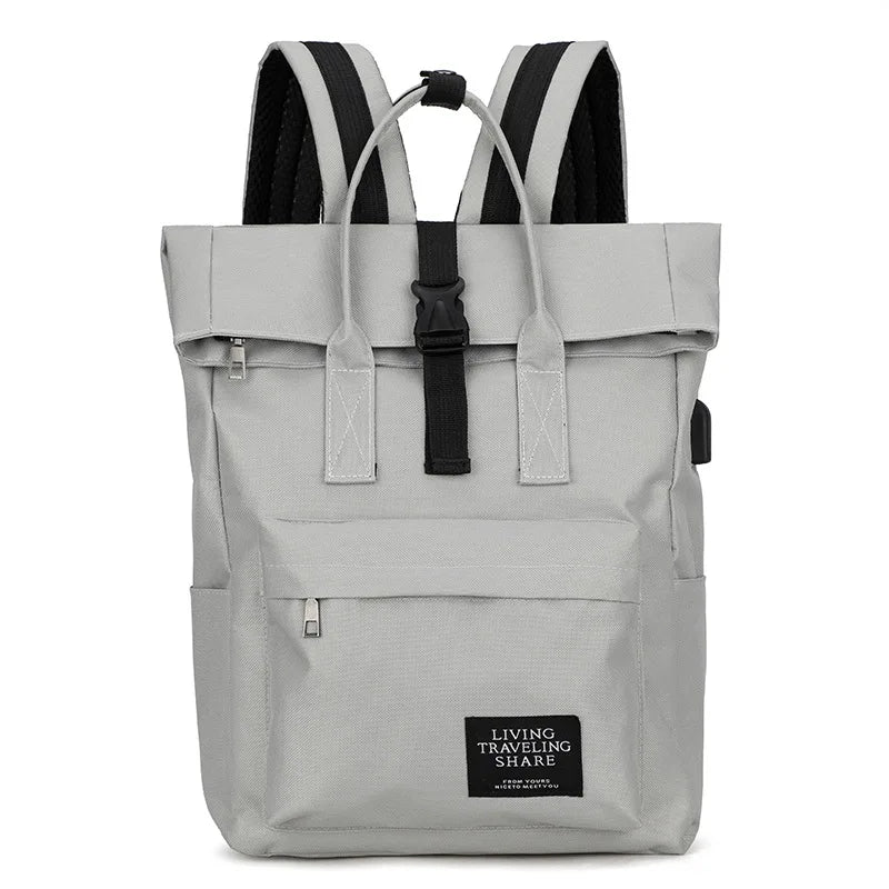 Casual Multi-color Oxford Backpack