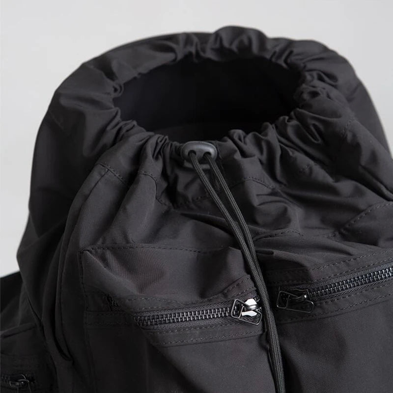 Vintage Drawstring Waterproof Nylon Backpack