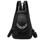 White Leather Backpack