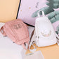 White Leather Backpack