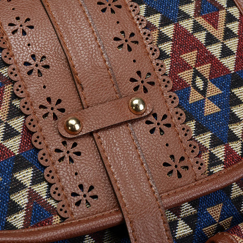 Vintage Ethnic Canvas Backpack