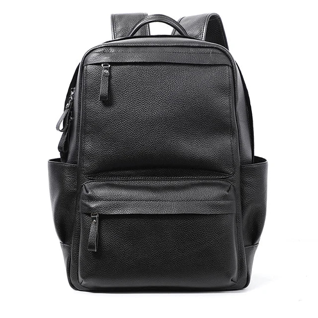 15.6 inch Casual Leather Backpack