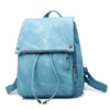 Vintage Matte Leather Women Backpack