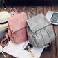Vintage Matte Leather Women Backpack