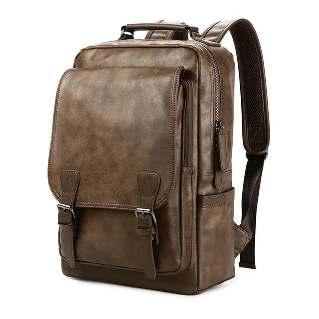 Luxury Leather School Backpack