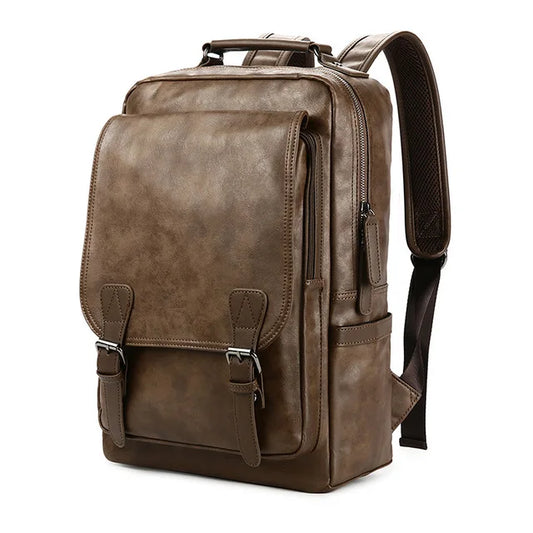 Luxury Leather School Backpack