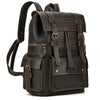 Vintage Brown Leather Backpack