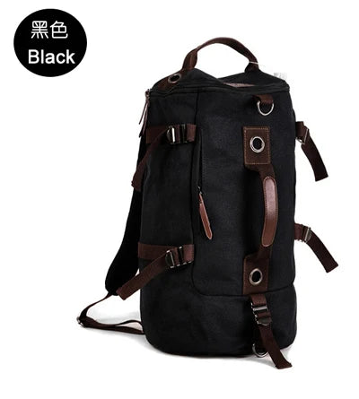 Canvas Barrel Backpack