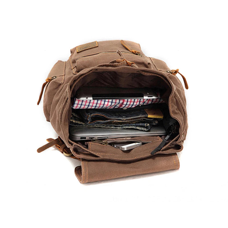 Men's Canvas Travel Backpack