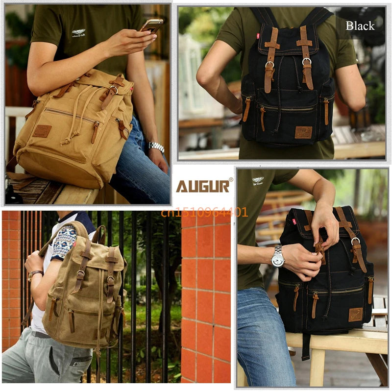 Men's Canvas Travel Backpack