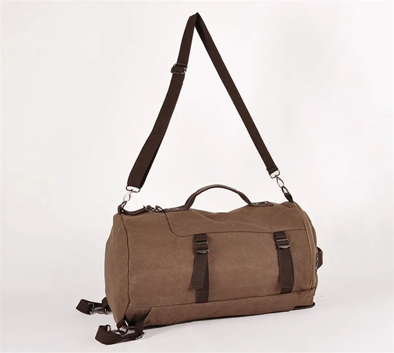 Canvas Barrel Backpack