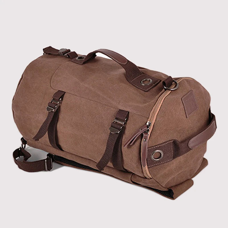 Canvas Barrel Backpack