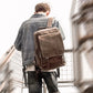 Luxury Leather School Backpack