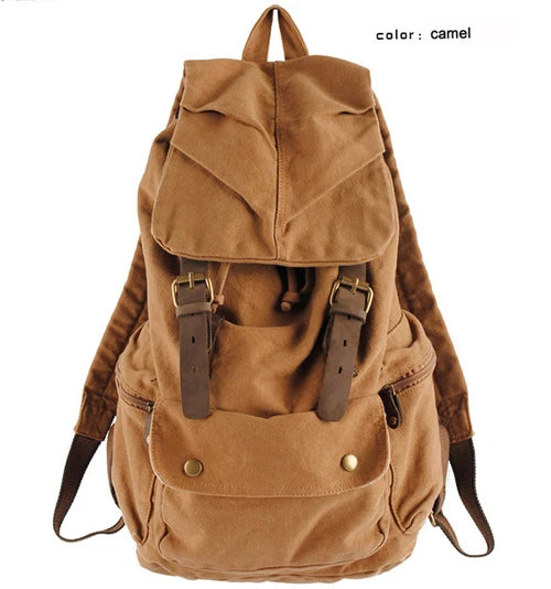 Fashion Vintage Military Style Canvas Backpack