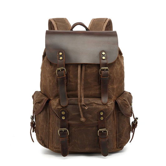 Casual Oil Wax Canvas Backpack