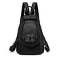 White Leather Backpack