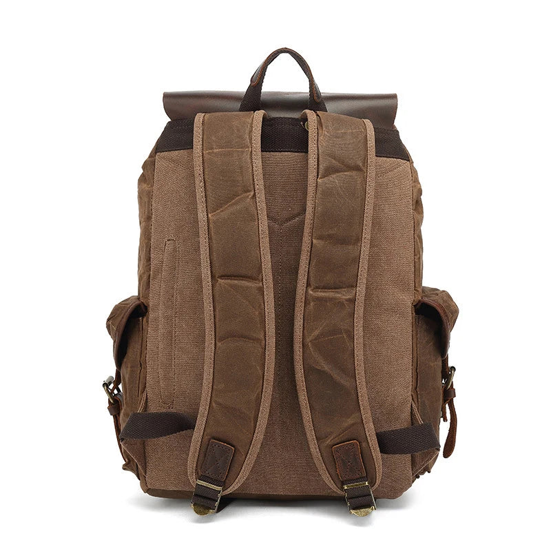 Casual Oil Wax Canvas Backpack