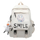 Kawaii Preppy Nylon Backpack for Stylish Student