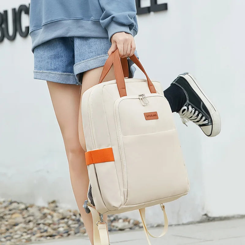 Candy Colour Canvas Backpack