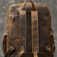 Retro Large Capacity Leather Backpack