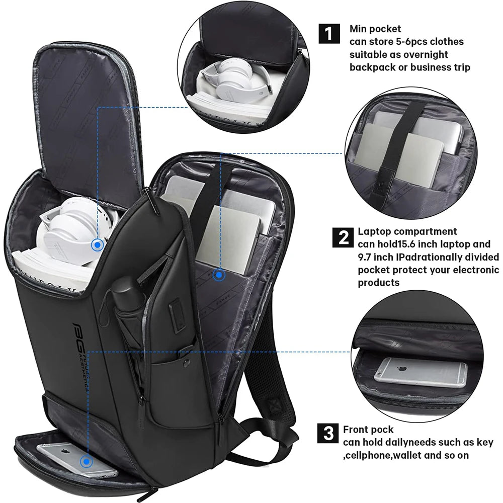 15"17"  Laptop Backpack with External USB Charge