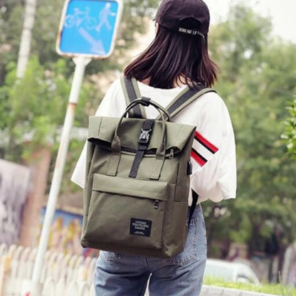 Casual Multi-color Oxford Backpack
