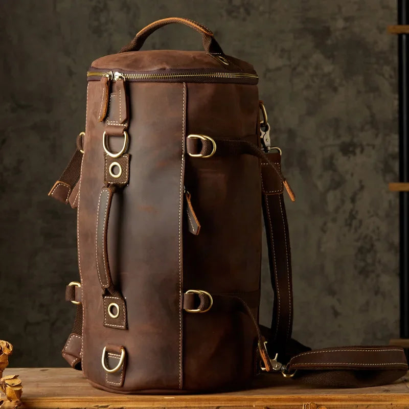 Retro Leather Backpack