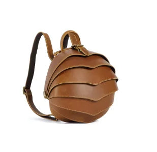 Retro Cowhide Leather Backpack