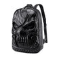 3D Skull Leather Backpack
