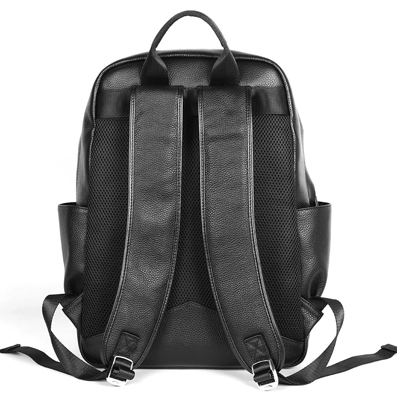 15.6 inch Casual Leather Backpack