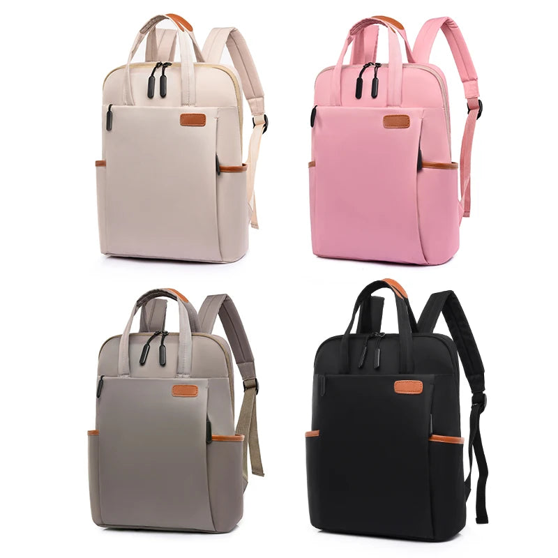 Waterproof PU Leather Travel Backpack