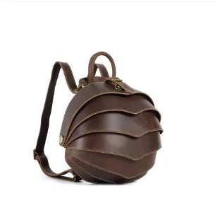 Retro Cowhide Leather Backpack