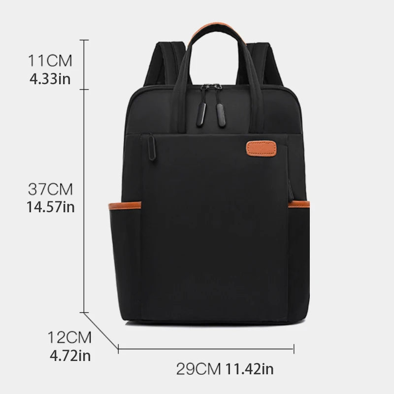 Waterproof PU Leather Travel Backpack