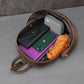 Retro Cowhide Leather Backpack
