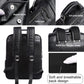 14/15.6 inch Black Leather Laptop Backpack