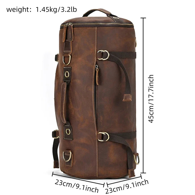 Retro Leather Backpack