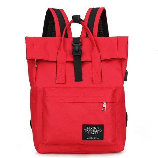 Casual Multi-color Oxford Backpack