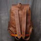 Large Drawstring Vintage Leather Backpack