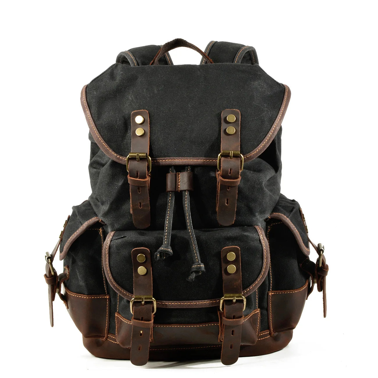 Casual Student Leather Backpack